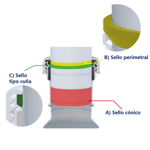 Canasta Doble con Bote y Sifón Flexible Lavatrastos, Extensión. 