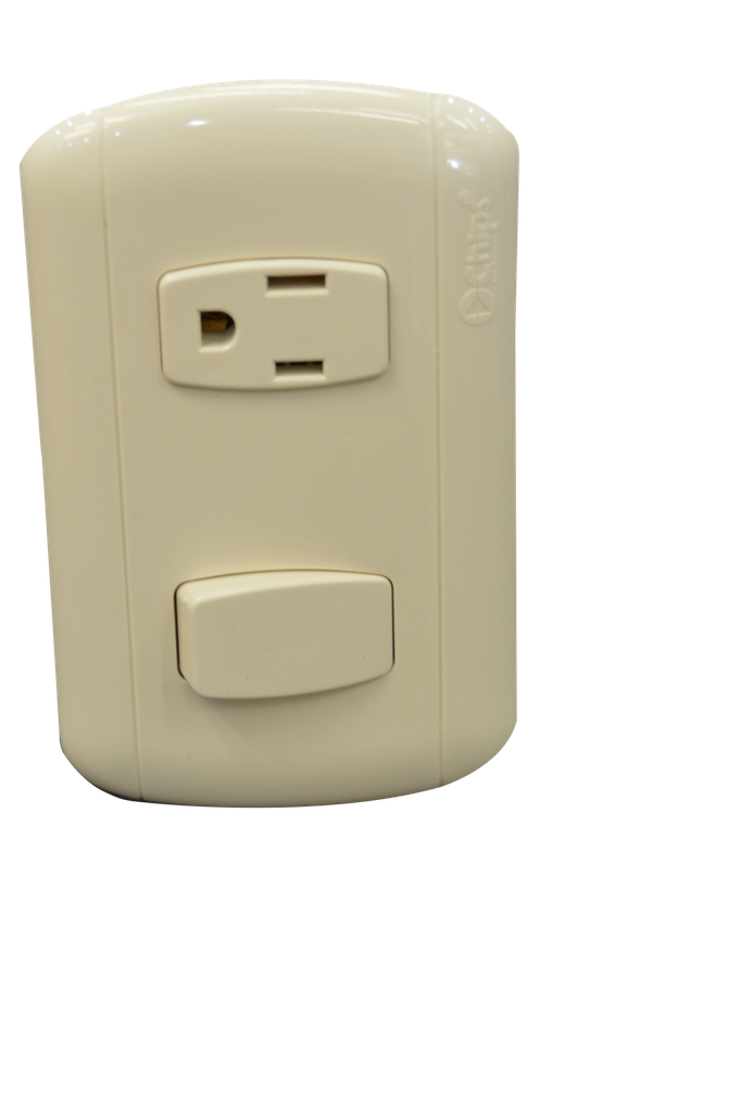 Interruptor Sencillo y Toma Polarizada