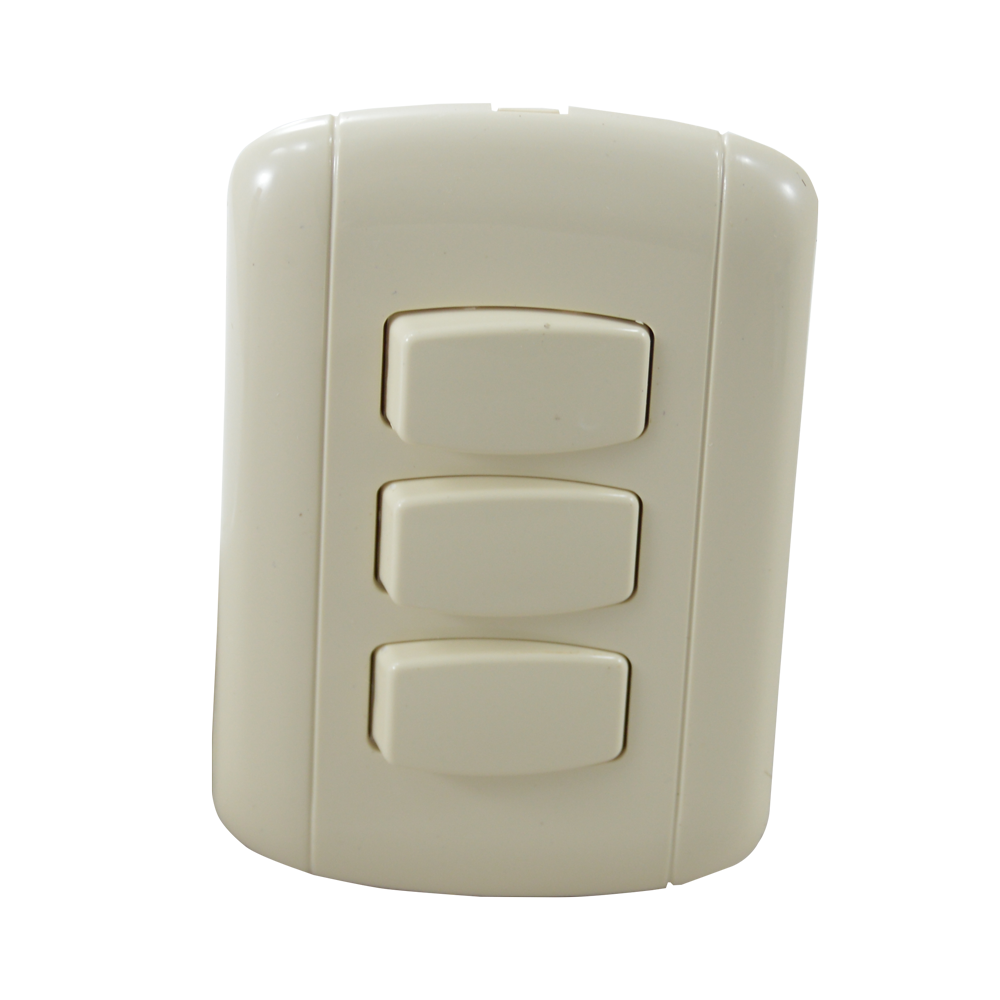 Interruptor Triple Marfil