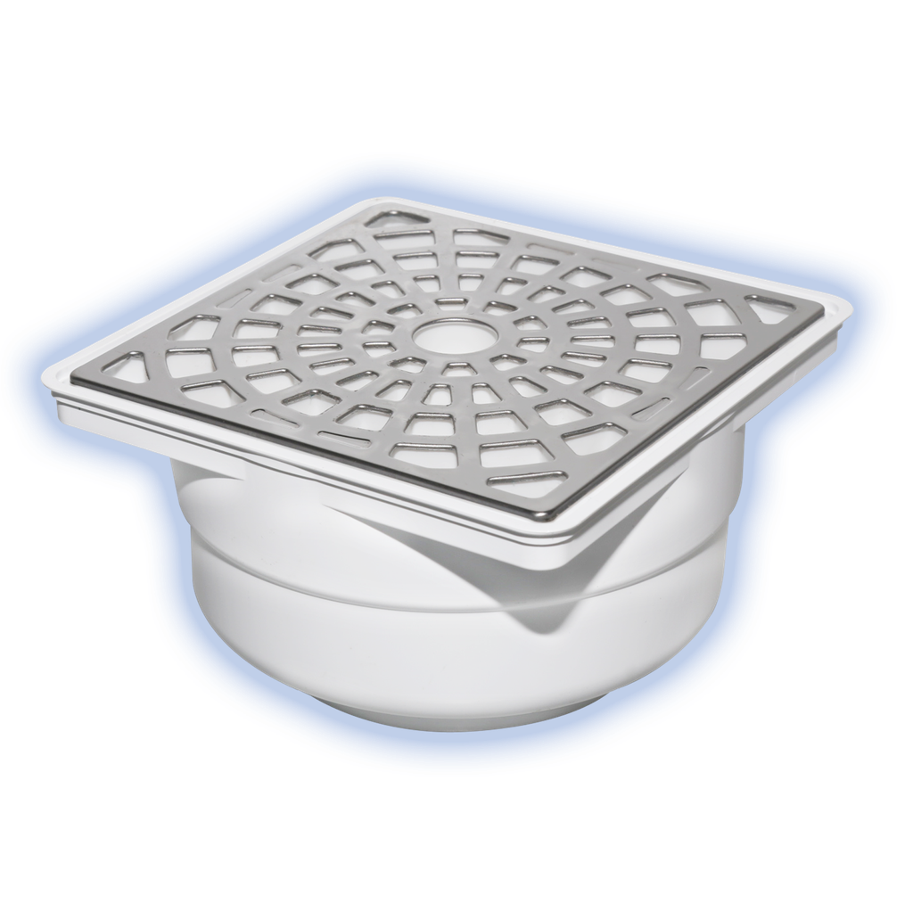 Reposadera Univ Cuadra c/cubi bisel Inox 2604