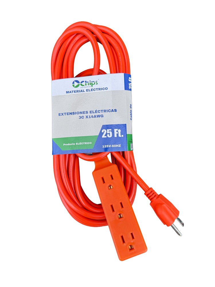 Extensión Profesional, 25Ft Naranja