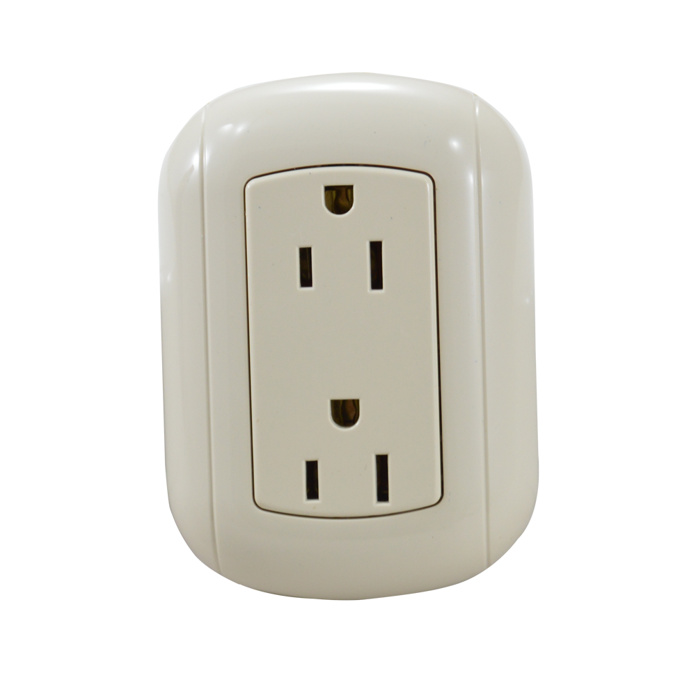 Toma Corriente Doble Sobreponer